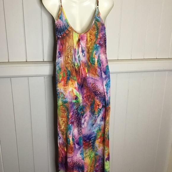 MIRACLE Multi coloured Maxi Dress - Picture 4 of 6